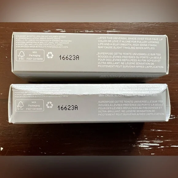 Lot of 2 - REM Beauty Clear Plumping Lip Gloss, New in Box, Full Size - Picture 2 of 2